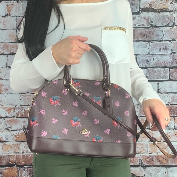 NWT Coach wild flower Sierra satchel - Picture 4 of 8